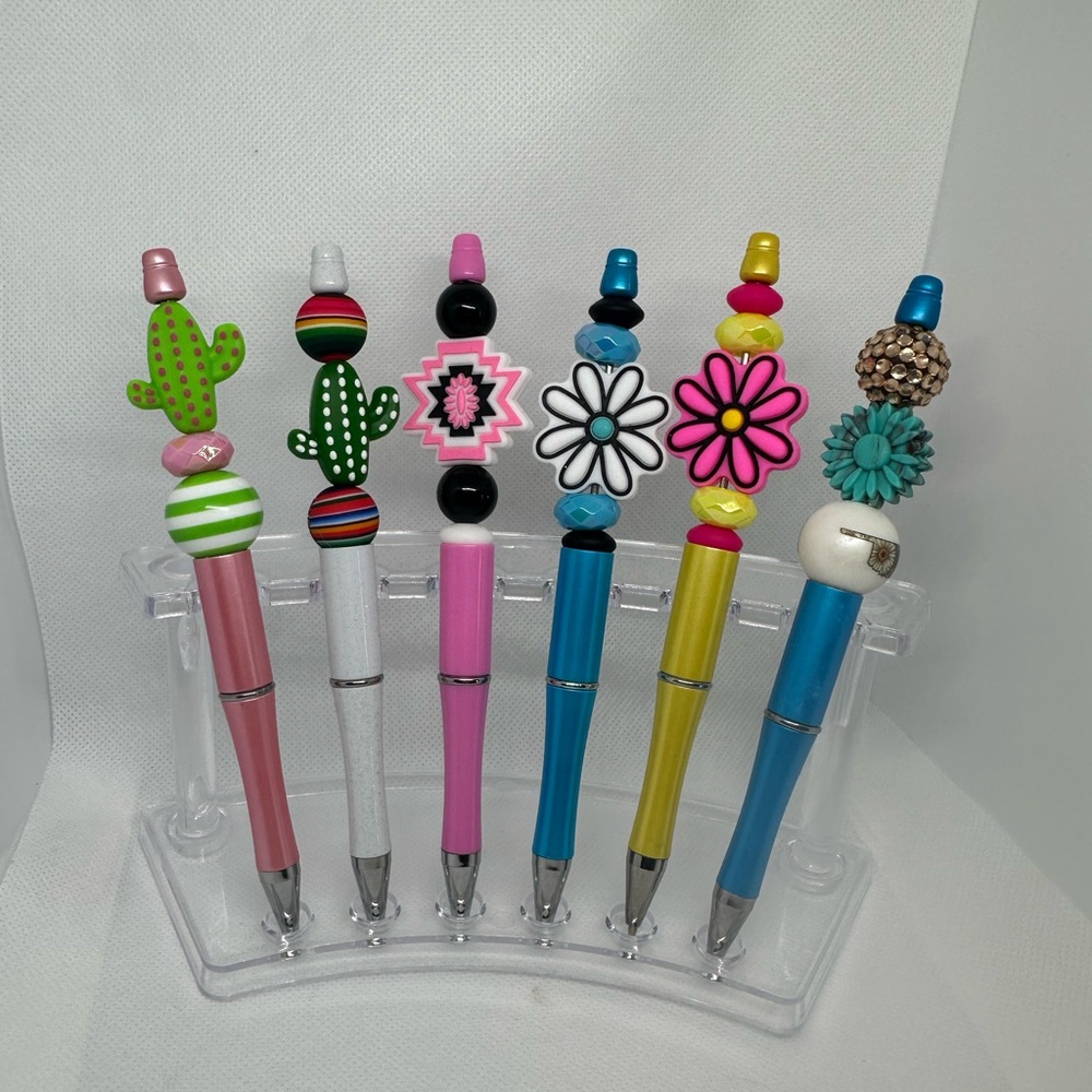 Beaded pens.